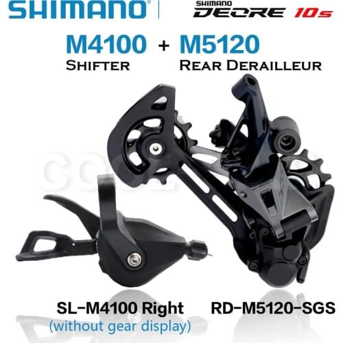 SHIMANO DEORE M4100 Shifter Lever With Gear Display RD M5120 Rear Derailleur SL M4100 RD M5120 MTB bicycle Mountain 1x10 speed