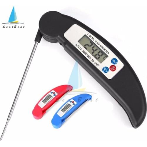 Digital Probe Thermometer Foldable Food BBQ Meat Oven Folding Kitchen Thermometer Cooking Water Oil Tools Oven Thermometer