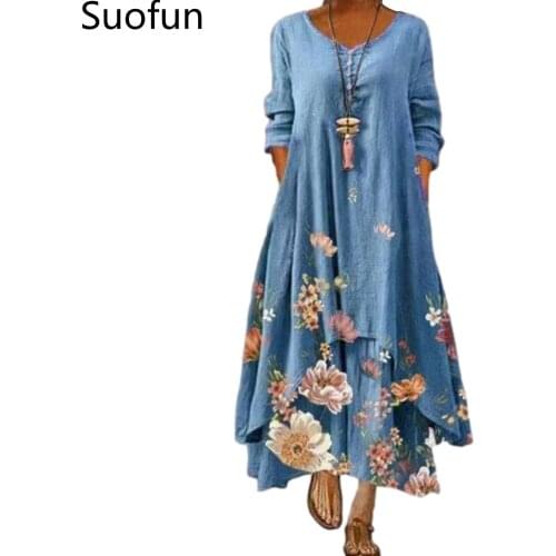 Suofun Loose Summer Dresses