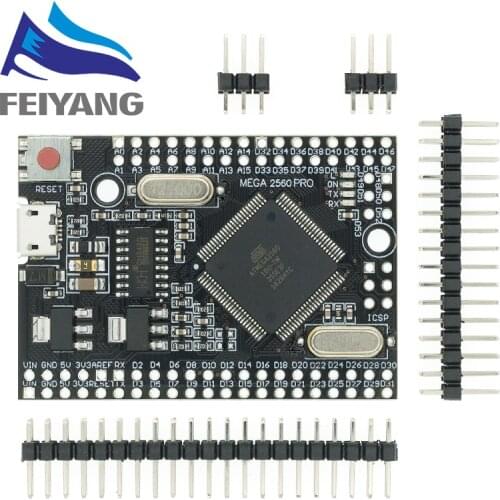 10PCS MEGA 2560 PRO Embed CH340G/ATMEGA2560-16AU Chip with male pinheaders Compatible for arduino Mega2560 DIY