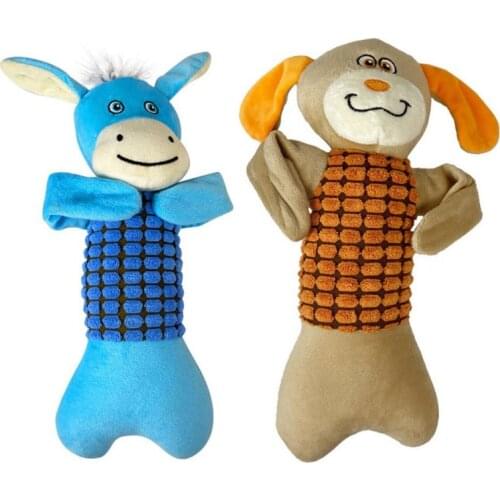 Dog Chew Toys Dog Stuffed Plush Animal Toys Pet Interactive Dog Squeaker Toy Puppy Small Medium Dog Accessories