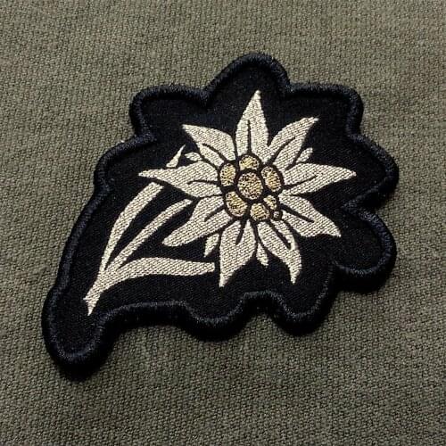 WWII WW2 GERMAN AFRICA KORPS DAK MOUNTAIN TROOPS EDELWEISS CAP BADGE COCKADE PATCH