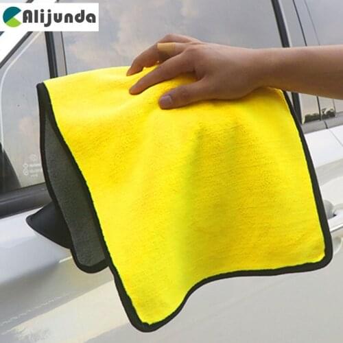 1pcs 30x30cm Car Wash Microfiber Towel Super Absorbing Soft Cleaning Drying Car Care Cloth Car Wash Towel for Kia Rio K2 K3 K5