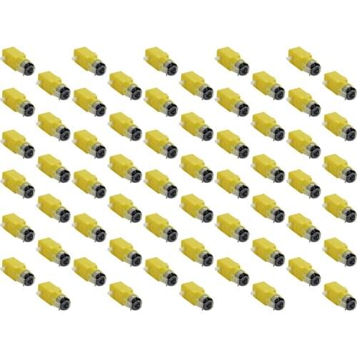 20 Pieces 3V-12V DC 70mA (3V) Robot Intelligent Car DIY Dual Shaft Gear TT Motor for Robot Car MCU 7x2.2x1.8cm