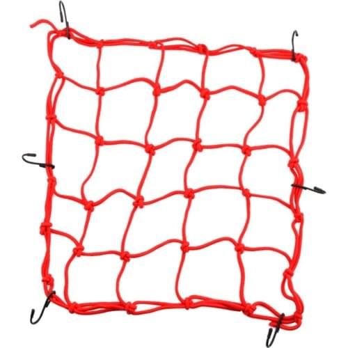 40x40cm Bike Net 6 Hooks Rear Rack Luggage Hollow Holder Cargo Car Motorcycle for BMX Bicycle Cycling Gift