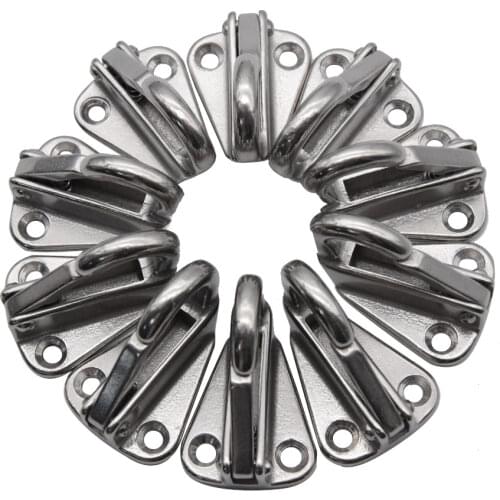 10 Pieces Stainless Steel 316 Spring Locked Fender Hook Snap Fending Hook Attach Rope Boat Sail Tug Ship Boat Marine Hardware