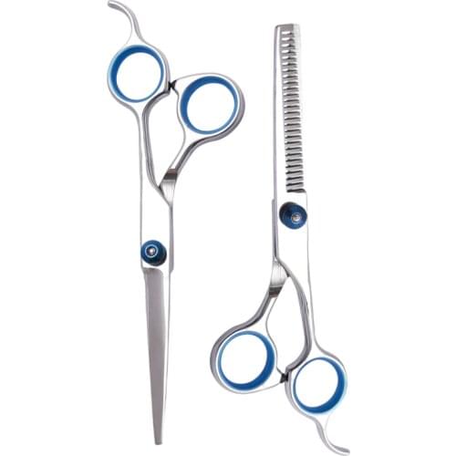 6inch Hair Scissors JP Steel Hair Cutting Scissors Thinning Shears Hairdressing Scissors Silver Screw