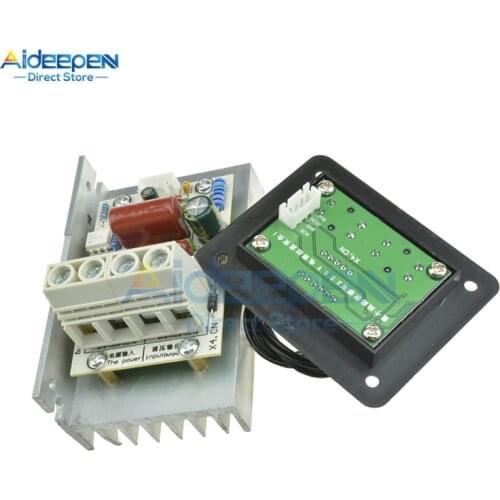 AC 220V 10000W SCR Digital Control Electronic Voltage Regulator Speed Control Dimmer Thermostat + Digital Meters Power Supply