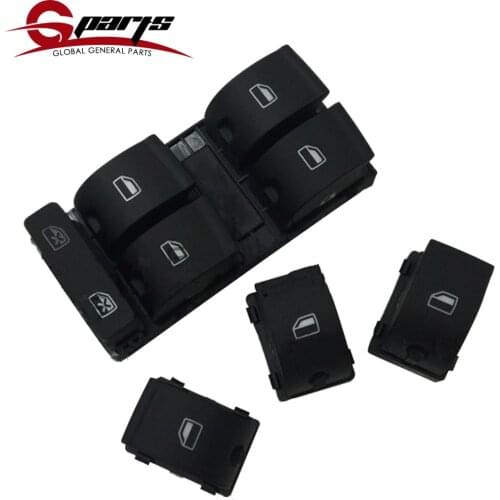 Car Front Door Driver Side Electric Master Power Mirror Control Window Switch Button For Audi A4 2004-2008 8E0959851 8E0959855