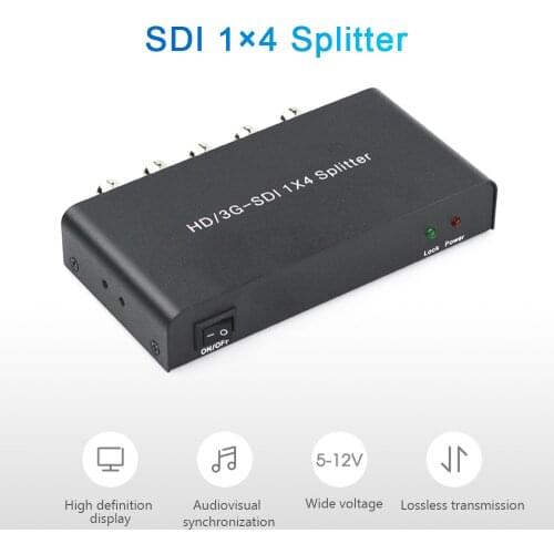 AYS-S14 Video Converter HD/3G SDI Receiver Bluetooth Adaptador Repeater 1080P Distribution Extender for Projector Monitor Camera