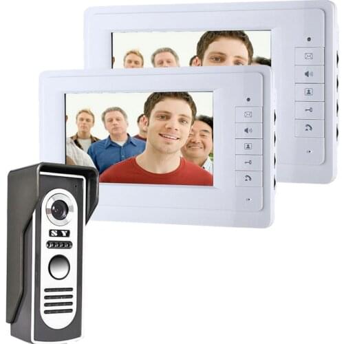 FREE SHIPPING 7" TFT Color Video Door Phone Intercom Doorbell System Kit IR Camera Doorphone Monitor Speaker Door Bell Intercom