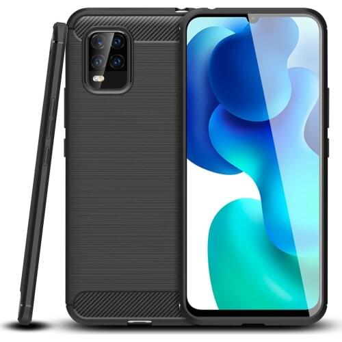 Mi 10 Lite Carbon Fiber Case For Xiaomi 10 Lite Cover Drawing Material Phone Case For Mi 10 Pro Full Protective Capa For Mi10
