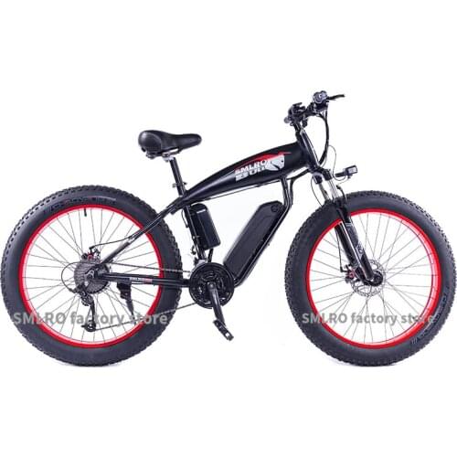 Electric Fat Tire Bike 26 Inch Adult Mountain Ebike 500W/1000W Scooter 48V 13AH Lithium Battery Moped Motorcycle Free Shipping
