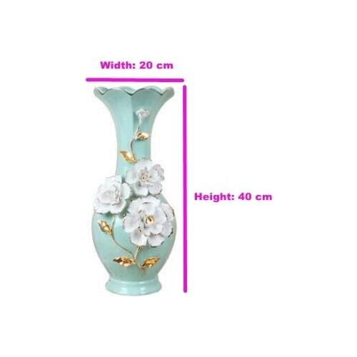 European-style home TV cabinet porch display Club Ceramic dance orchid living room table vase