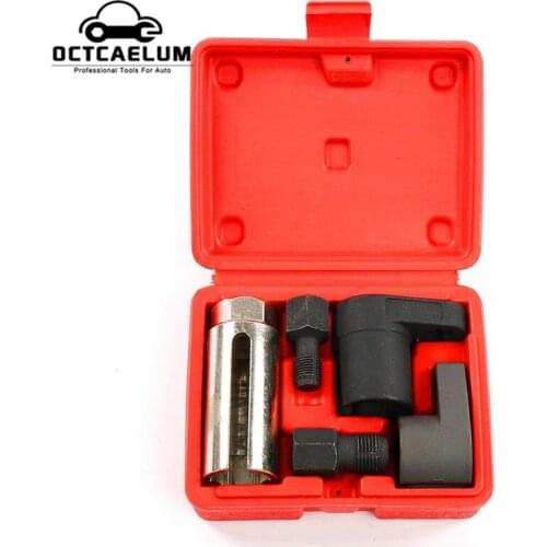 Oxygen Sensor Socket With Spark Plug Thread Chaser Set For VW Audi BMW Mercedes Peugeot Renault Skoda Vauxhall Opel GM ST0165