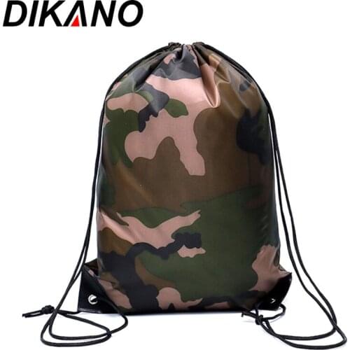 Camouflage Backpack Drawstring Gym Bag Travel Sport Outdoor Bag Waterproof Oxford Bag Lightweight Camping Hiking Backpack Newest