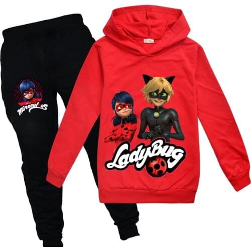 Kids Clothes Sets Girls Boys Autumn Winter Sport Suit Cotton Clothing Long Sleeve Hooded Sweater+Pant 2Pcs Childrens Costume