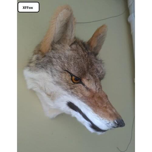 Big simulation wolf head model polyethylene&furs real life wolf head wall pandent doll gift 30x25cm xf967