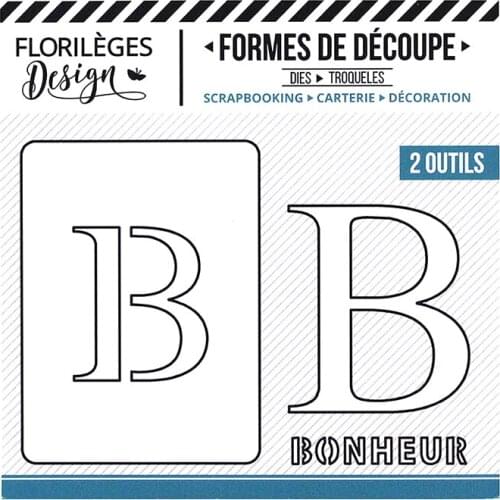 B Letter Metal Cutting Dies for DIY Scrapbooking Photo Album Decorative Embossing PaperCard Crafts Die 2021