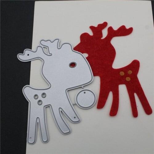 Metal Cutting Die Of Sika Deer Scrapbooking Mold Paper DIY Cards Postcard Handmade Craft Stencil Album Handcraft Embossing Mould