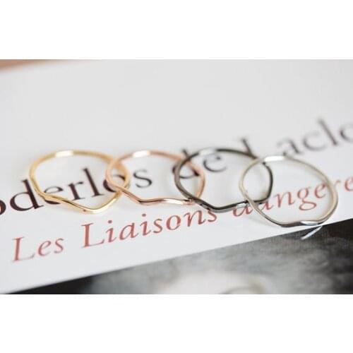 Fashion Wave Ring Midi Knuckle Factory Price Circular ring Wholesale