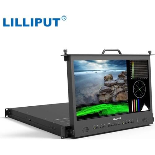 Lilliput RM-1730S 17.3" SDI and HDMI cross conversion broadcast director Monitor Full HD 1920*1080 IPS 1RU RACK MOUNT Monitor