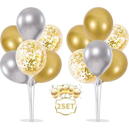 2 Set Balloons Stand Kit Table Decorations for birthday Baby Shower Wedding Graduation Anniversary Table Party Decorations