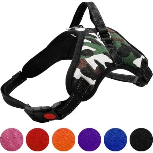 Dog Harness NO PULL Explosion-Proof Pet Chest Breathable Adjustable Pet Harness For Dog Vest Patch Outdoor Walking Dog Supplies