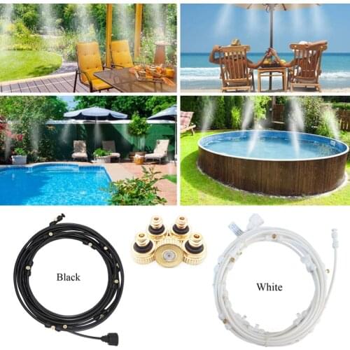 6/9/12/15/18M Outdoor Cooling Patio Misting System Fan Cooler Water Mist Gardenhouse Spray Hot fog misting system