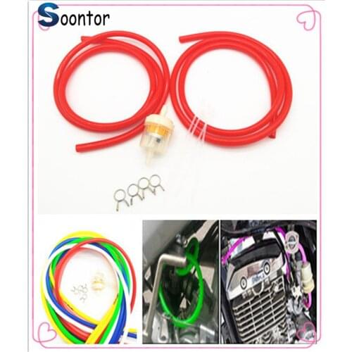 1M 2M Motorcycle motorbike Fuel Hose Oil Tube Filter Pipeline Rubber Line for YAMAHA TTR600 XT250X TRICKER DT230LANZA TRX850