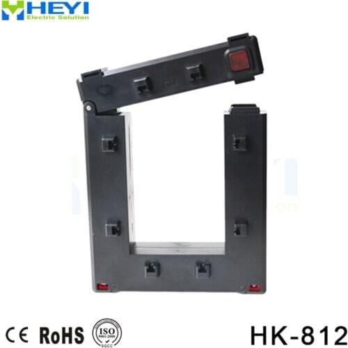 Indoor clamp on current transformer 500-4000/5A HK-812 Class0.5 with inner hole 80*120mm split core current transformer din rail