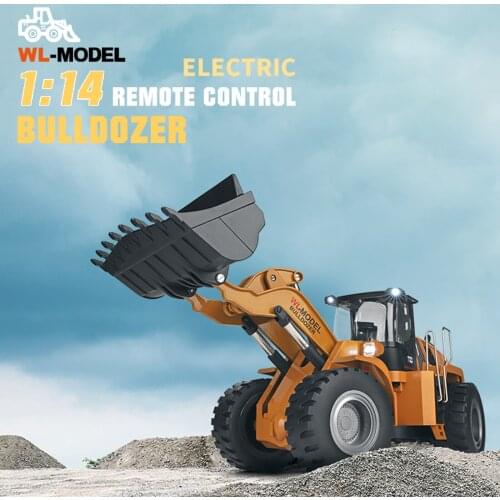WLtoys XKS 14800 1/14 RC Bulldozer Electric Remote Control Bulldozer RC Construction Vehicles Toy 2.4Ghz LED Lights Sound RC Car