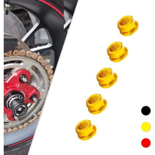 Motorcycle M10*1.0 Rear Sprocket Cover Nuts For Ducati 848 EVO 899 959 Panigale Scrambler 800 400
