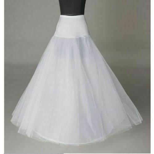 1 Hoop 3 Layer Crinoline Gown Petticoat Underskirt Slip Wedding Bridal Dress 2023