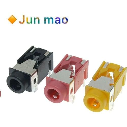 10PCS headphone jack 3.5mm audio jack pj-322 pj322 5 Pin Black Pink Yellow