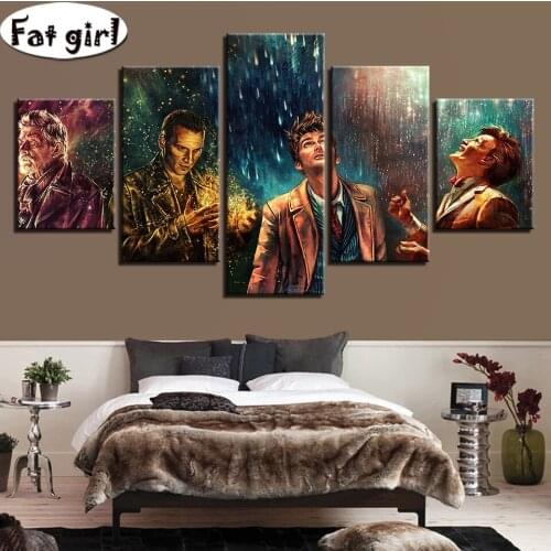 5 Piece Movie characters DIY Diamond Painting Full drill Diamond Embroidery Mosaic wholesale diamond painting kits Home Decor