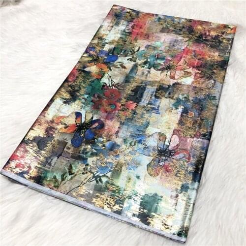 5yards African Bazin Riche Fabric 2021 High Quality Bronzing Bazin Lace Cotton Basin Brode Fabric Atiku Fabric For Party