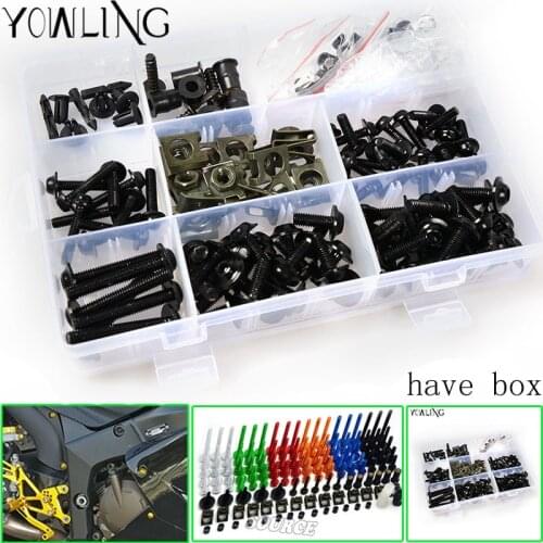 76 PCS Universal Motorcycle Fairing Body Bolts Spire Screw Spring Nuts FOR SUZUKI GSR 125 400 600 650 750 1000 SV SV650 SV1000