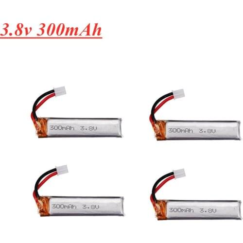 300mAh 3.8v 30C 1S Lipo Battery PH2.0 Plug for Mobula7 Snapper FPV Racing Cine Whoop Drone Spare Parts 1-4pcs