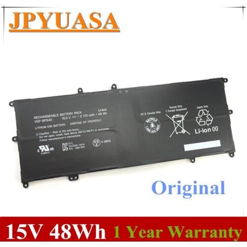 7XINbox 15V 3170mAh 48wh VGP-BPS40 BPS40 Battery For Sony Flip SVF 15A SVF15N17CXB SVF15NB1GL SVF15NB1GU SVF15NA1GL SVF15NA1GU