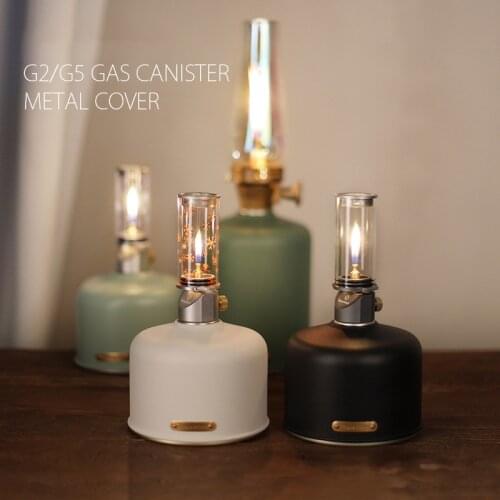 Thous Winds Outdoor Camping Picnic Gas Tank Cylinder Fuel Canister Protective Metal Cover for G2/G5 Glamping Gear Accessories