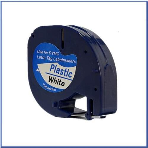 1PK DYMO LT 91201 dymo LetraTAG LT 91201 white plastic label