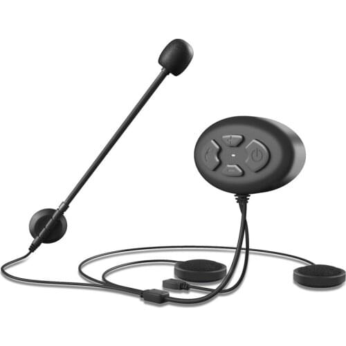 DK12 Motorcycle Bluetooth5.0 Music Headset Motorcycle Helmet FM Headset with 2 in 1 Earphone