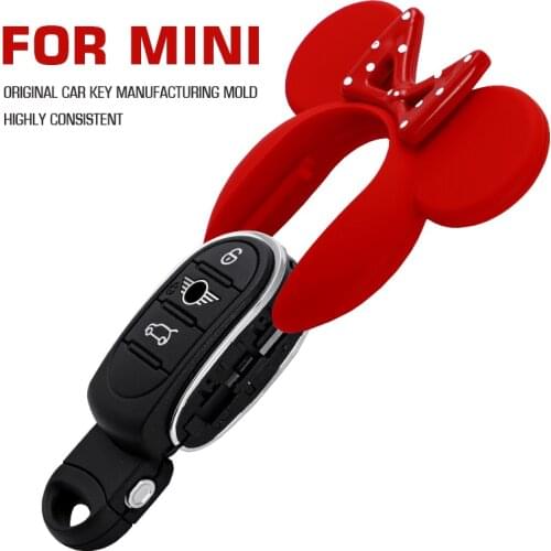 ABS Car Key Case Keychain Holder Smart Remote Fobs Protector Cover Lovely Replace Shell For BMW Mini Cooper F54 F55 F56 F57 F60