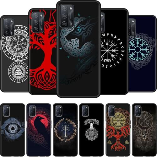 Viking Vegvisir Odin Nordic Cell Phone Case for Oppo A53 A9 2020 A52 A93 Find X2 Lite X3 Reno 3 4 Pro 5G Ace A55 A94 A74 Cover