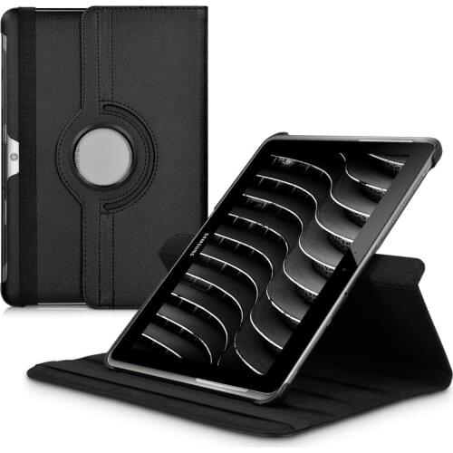 360 Degree Rotating PU Leather Case for Samsung Galaxy Tab 2 10.1" Magnet Auto Wake/sleep Cover GT P5100 P5110 P7500 P7510