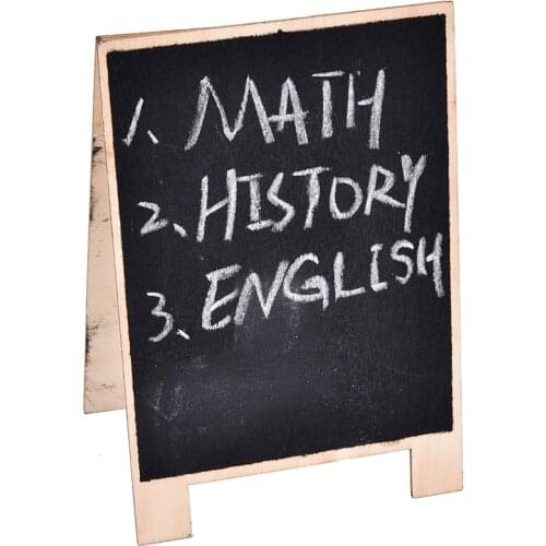 Wooden Chalkboard Blackboard DIY Wooden Place Card Holder Table Number For Wedding Event Party Valentine Day Vintage