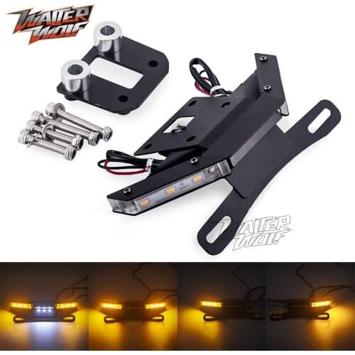 License Plate Bracket Holder For KAWASAKI Z 800 2013-2016 Z800 Motorcycle Number Tail Tidy Fender Eliminator LED Accessories