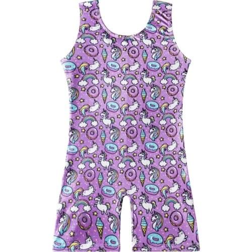 DANSHOW Kids Girls Ballet Gymnastics Leotard Sparkling Acrobatics Jumpsuit Ballet Dancewear Costume Leotards Dance Dress