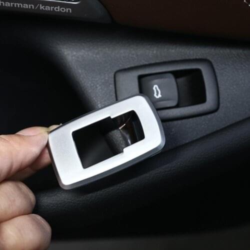 For 2018 High-end BMW 5 Series 6 Series GT Interior tailgate switch Frame ABS Chrome Style Decorative Accessories